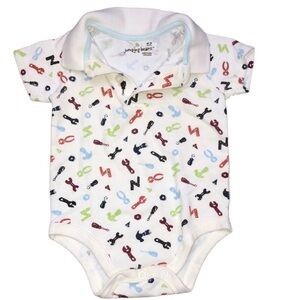 Jumping Beans size 6-9 months handyman onesie